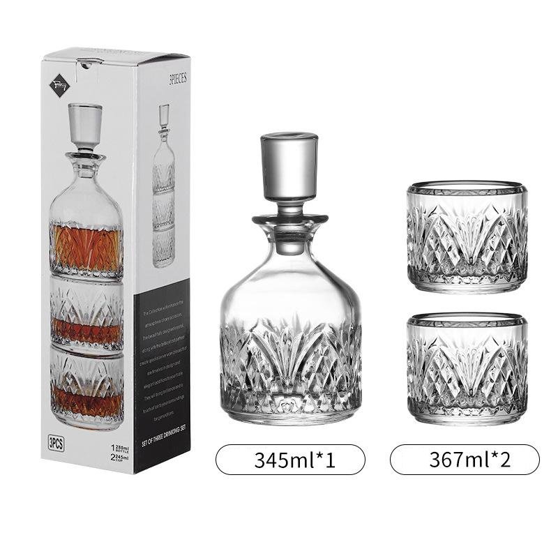 Set za piće - boca 345ml i dvije čaše 300ml